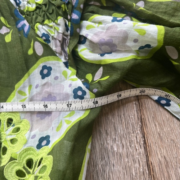 INNIKA CHOO Mini Frill Meg Nettick dress in Lime Floret color, size 0. - Picture 13 of 13